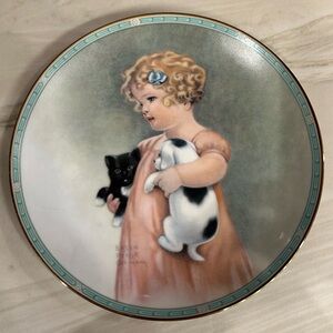 Bessie Pease Gutmann Friendly Enemies Art Collector Plate Childhood Reflections